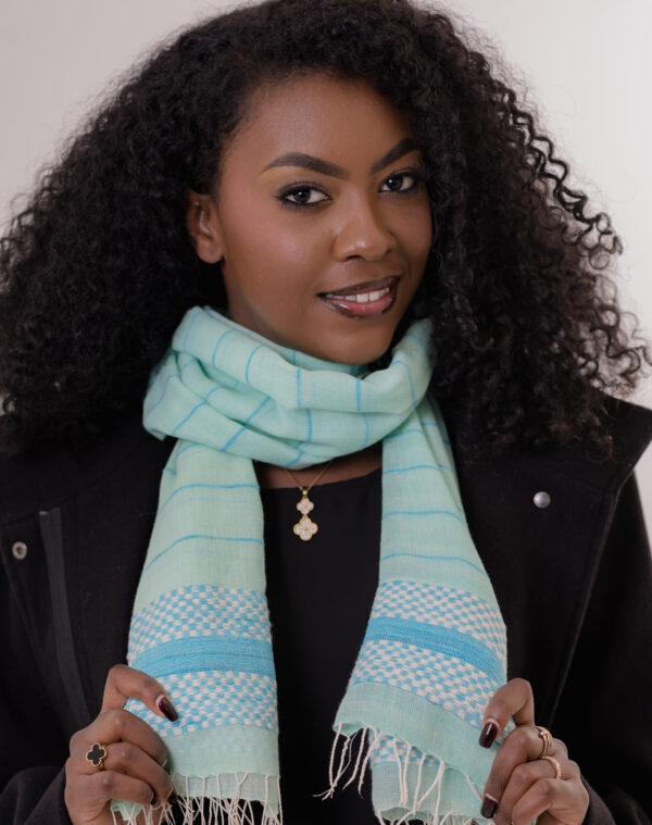 Hiwot Sky Blue Scarf